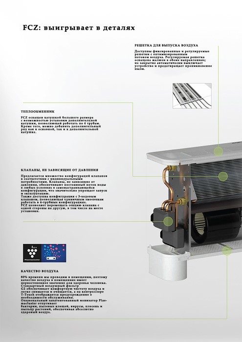 Напольно-потолочный фанкойл до 8 кВт Aermec FCZ 650 AS Напольно-потолочный фанкойл до 8 кВт Aermec FCZ 650 AS