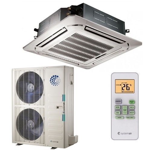 Кассетный кондиционер Systemair SYSPLIT CASSETTE 48 EVO HP R Кассетный кондиционер Systemair SYSPLIT CASSETTE 48 EVO HP R