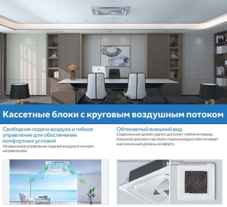 Кассетная VRF система Haier AB072MRERA Кассетная VRF система Haier AB072MRERA