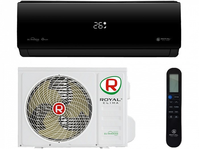 Кондиционер Royal Clima Attica Nero RCI-AN28HN Тихий внешний блок кондиционера Кондиционер Royal Clima Attica Nero RCI-AN28HN Тихий внешний блок кондиционера