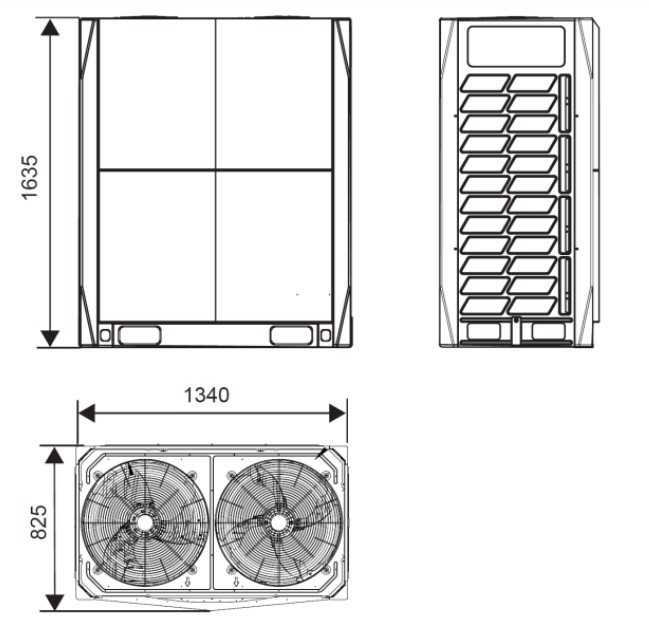 Наружный блок VRF системы Systemair SYSVRF2 M 560 AIR EVO HR R Наружный блок VRF системы Systemair SYSVRF2 M 560 AIR EVO HR R