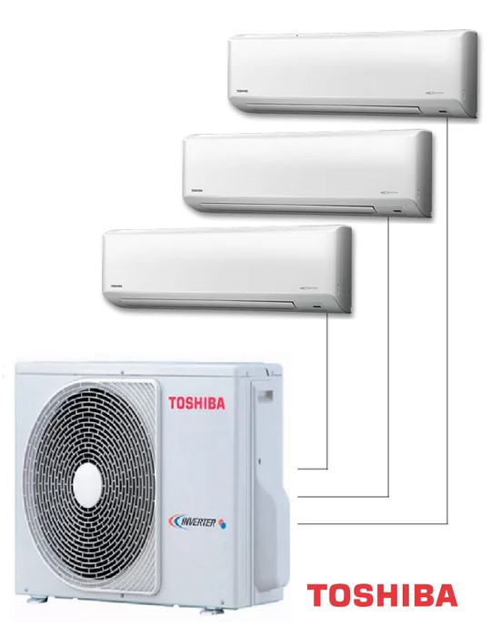 Внешний блок мульти сплит-системы на 3 комнаты Toshiba RAS-3M18G3AVG-E Внешний блок мульти сплит-системы на 3 комнаты Toshiba RAS-3M18G3AVG-E