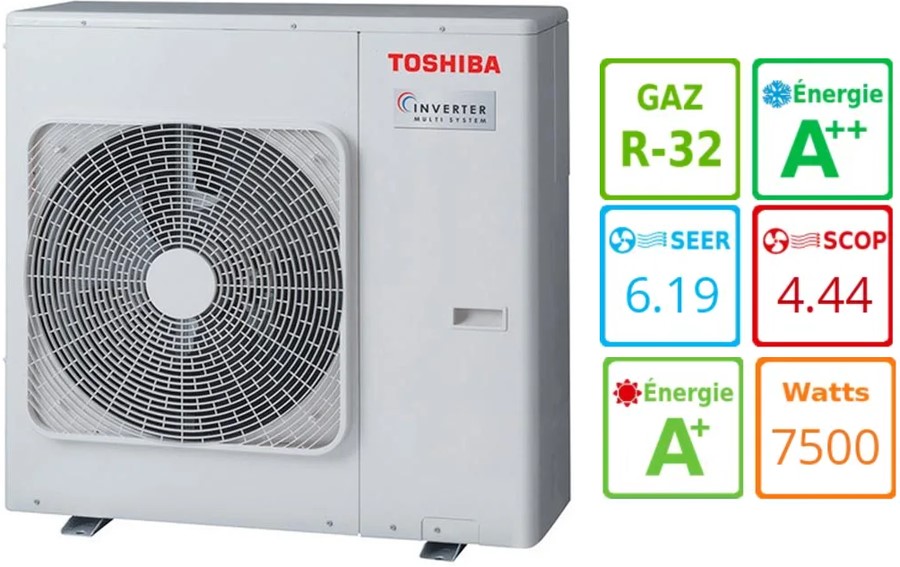 Внешний блок мульти сплит-системы на 3 комнаты Toshiba RAS-3M26G3AVG-E Внешний блок мульти сплит-системы на 3 комнаты Toshiba RAS-3M26G3AVG-E