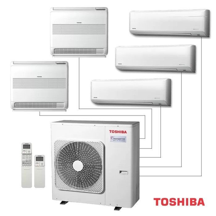 Внешний блок мульти сплит-системы на 5 комнат Toshiba RAS-5M34G3AVG-E Внешний блок мульти сплит-системы на 5 комнат Toshiba RAS-5M34G3AVG-E