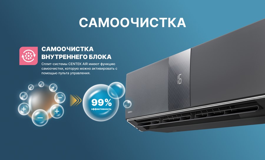 Кондиционер Centek CT-65G10 (Gray) Кондиционер Centek CT-65G10 (Gray)