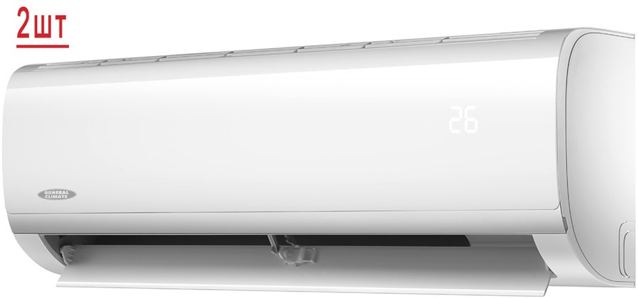 Мульти сплит-система на 2 комнаты General Climate Free Multi GU-M2EA18HN2/GC-MER09HRN1 (WiFi)*2 Мульти сплит-система на 2 комнаты General Climate Free Multi GU-M2EA18HN2/GC-MER09HRN1 (WiFi)*2