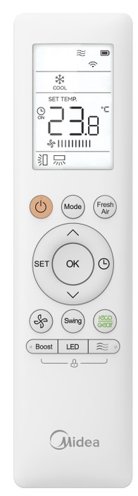 Настенный внутренний блок мульти сплит-системы Midea Gaia (mmsca) MMCA1BU-12HRFN8 Настенный внутренний блок мульти сплит-системы Midea Gaia (mmsca) MMCA1BU-12HRFN8