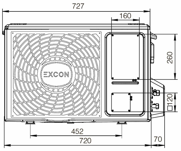 Настенный кондиционер Excon CR-01-0311 Настенный кондиционер Excon CR-01-0311