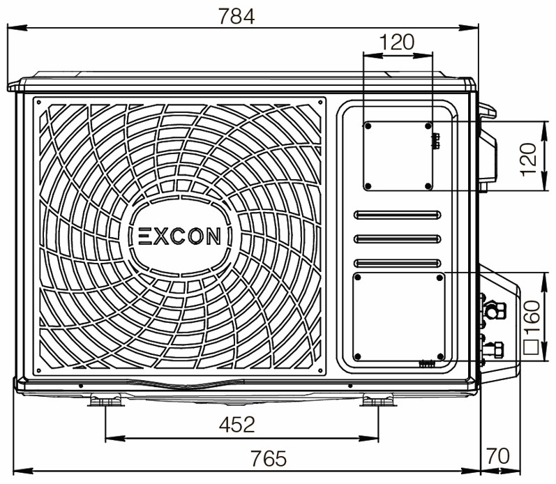 Настенный кондиционер Excon CR-01-0511 Настенный кондиционер Excon CR-01-0511