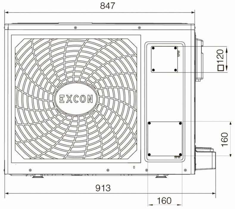 Настенный кондиционер Excon CR-01-0611 Настенный кондиционер Excon CR-01-0611