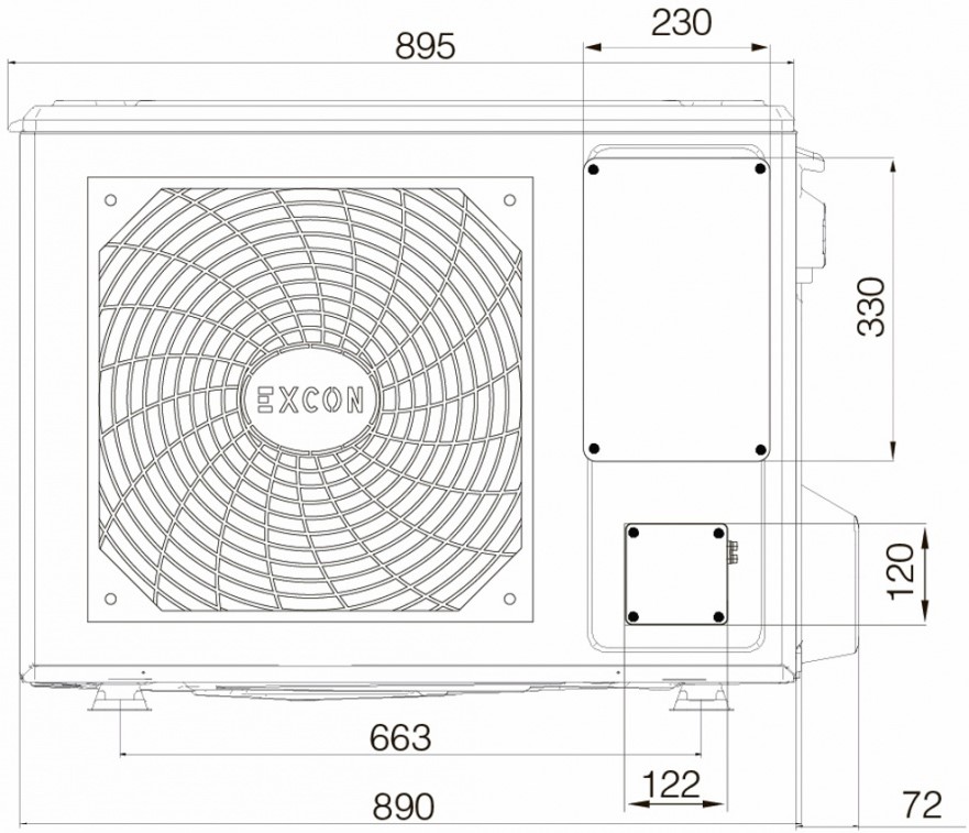 Настенный кондиционер Excon CR-01-0711 Настенный кондиционер Excon CR-01-0711