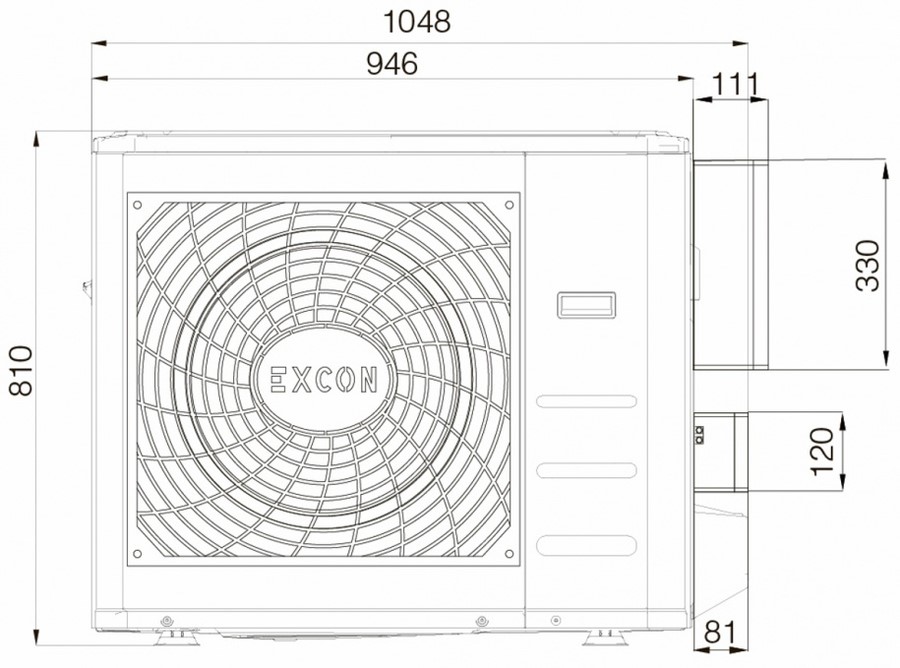 Настенный кондиционер Excon CR-01-1011 Настенный кондиционер Excon CR-01-1011