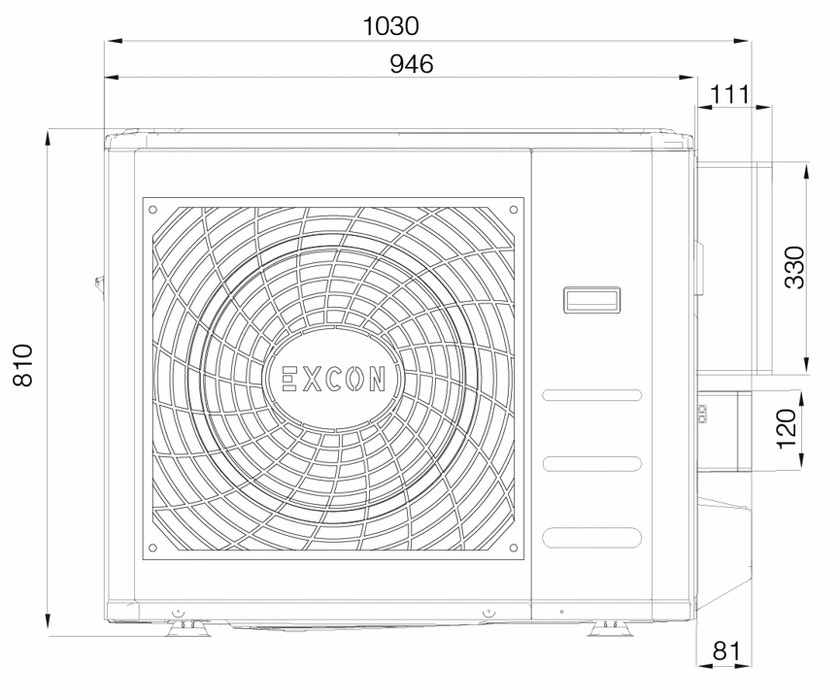 Напольно-потолочный кондиционер Excon CR-01-1022 Напольно-потолочный кондиционер Excon CR-01-1022