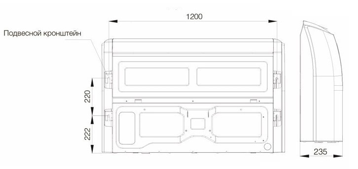 Напольно-потолочный кондиционер Excon CR-01-1022 Напольно-потолочный кондиционер Excon CR-01-1022