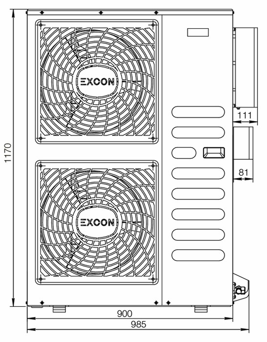 Напольно-потолочный кондиционер Excon CR-01-1422 Напольно-потолочный кондиционер Excon CR-01-1422