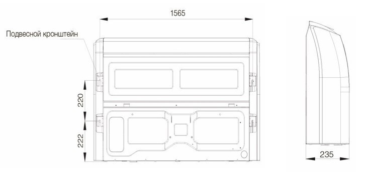 Напольно-потолочный кондиционер Excon CR-01-1422 Напольно-потолочный кондиционер Excon CR-01-1422
