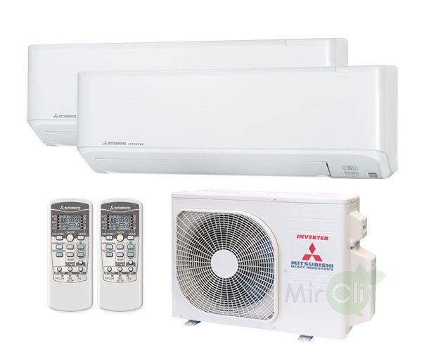 Мульти сплит-система на 2 комнаты Mitsubishi Heavy Free Match SCM40ZS-W/SKM20ZSP-W*2шт Мульти сплит-система на 2 комнаты Mitsubishi Heavy Free Match SCM40ZS-W/SKM20ZSP-W*2шт